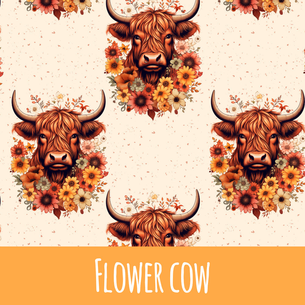 Flower Cow Bio Jersey 48cm Stoffrest 18,51€/m