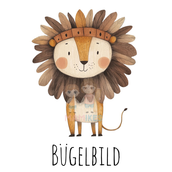 Bügelbild happy lion - H021