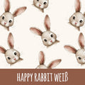 Happy rabbit weiß Bio Jersey