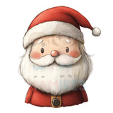 Bügelbild happy winter santa head 2 - H043