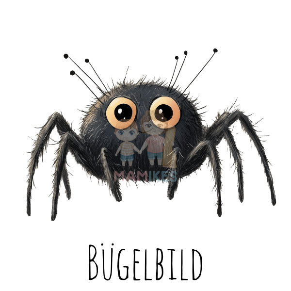Bügelbild happy spider - H017