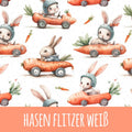 Hasen Flitzer weiß Bio Jersey