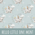 Hello little one mint Bio Sommersweat