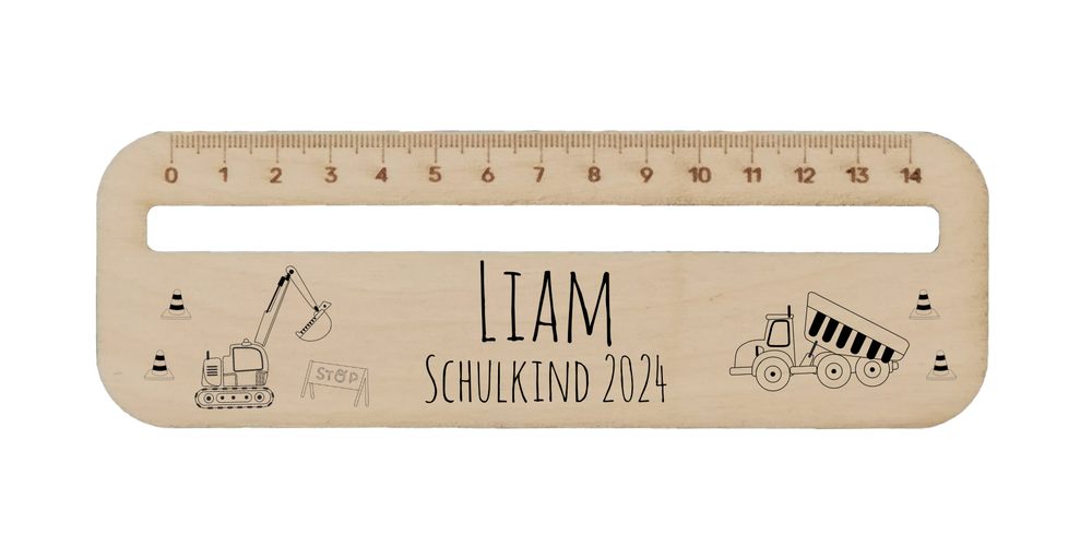 Leshilfe mit Wunschpersonalisierung Baustelle