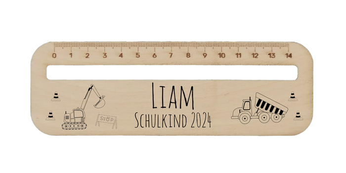 Leshilfe mit Wunschpersonalisierung Baustelle