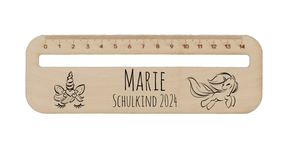 Leshilfe mit Wunschpersonalisierung Einhorn