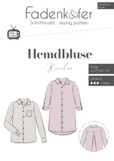 Papierschnittmuster Hemdbluse Kinder