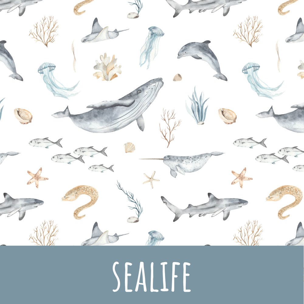 sealife Baumwolle 50cm Stoffrest 15,45€/m