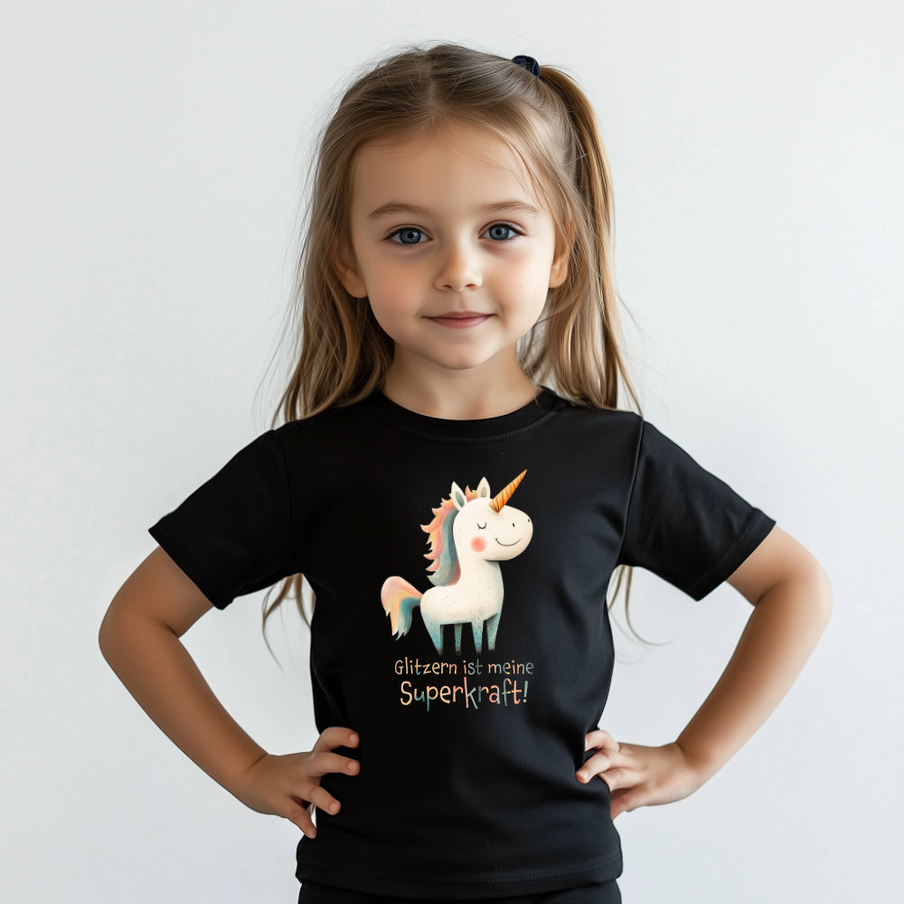 Kinder Bio Nanali T-Shirt 08 Glitzern ist meine Superkraft