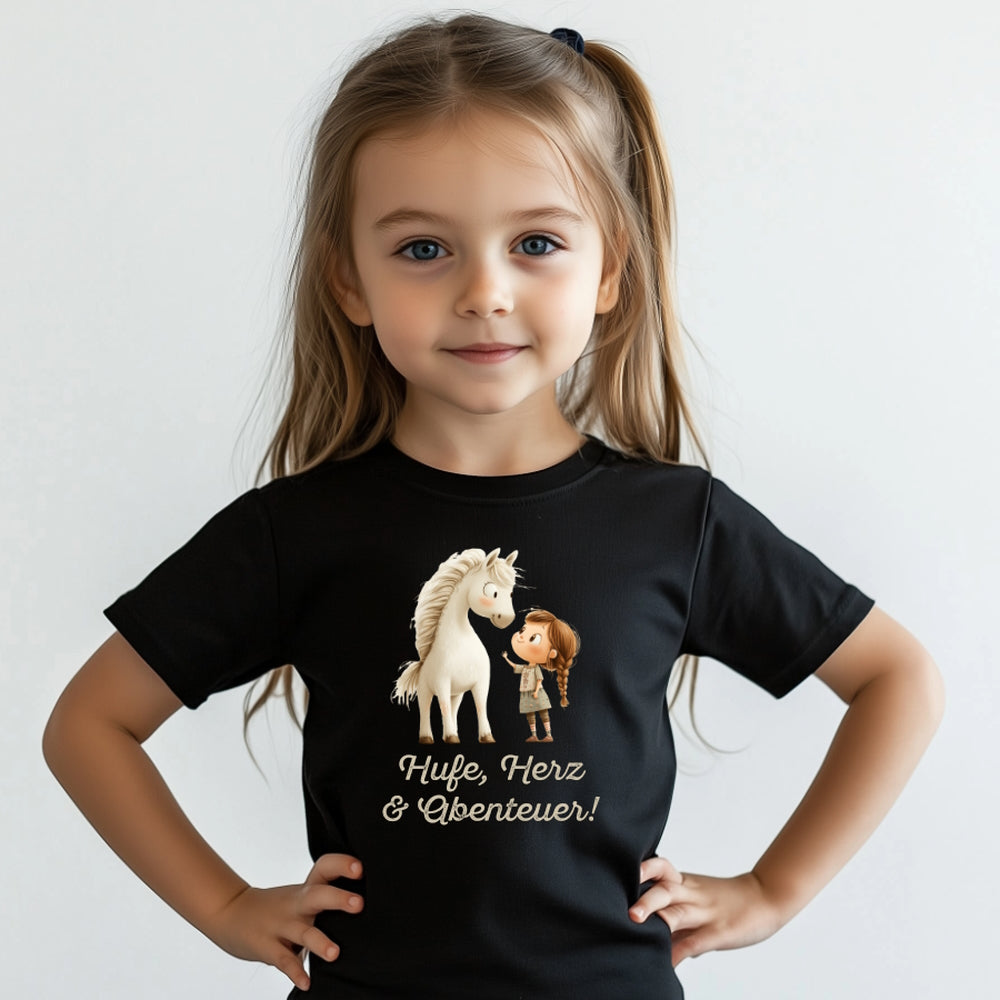 Kinder Bio Nanali T-Shirt 016 Hufe Herz & Abenteuer