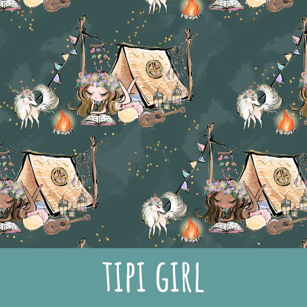 Tipi girl Bio Jersey 28cm Stoffrest 18,51€/m