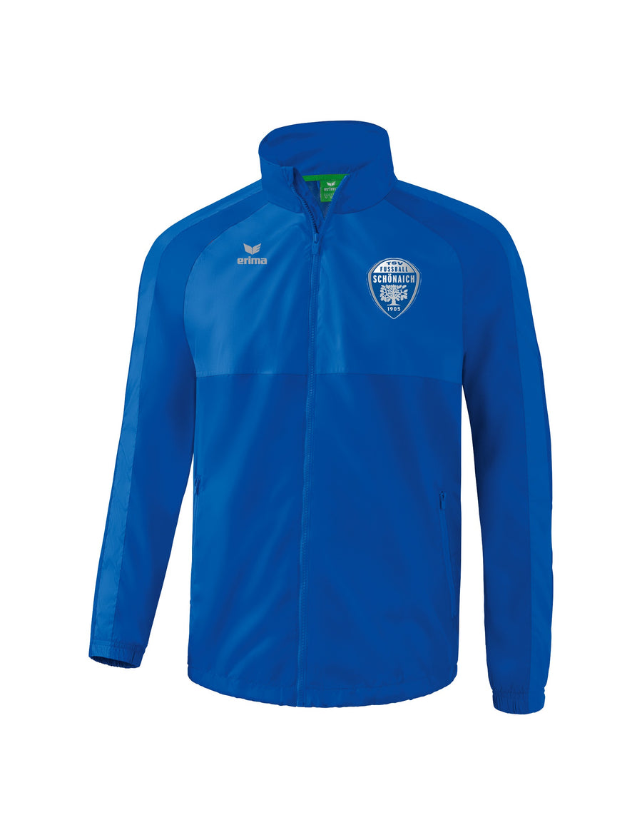 Regenjacke in Vereinsblau mit TSV Schönaich Wappen