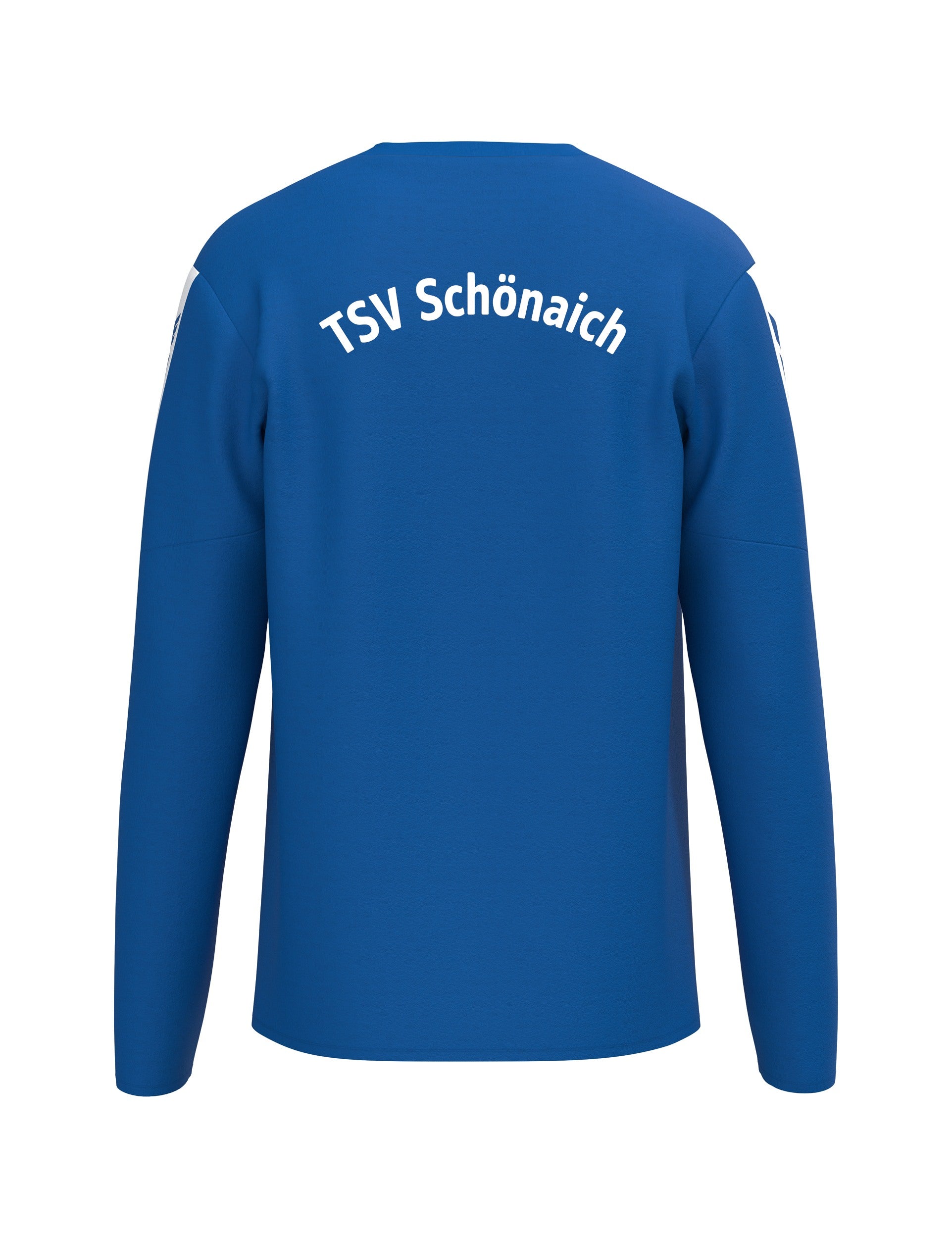 Rückseite des Sweatshirts INTRO mit Schriftzug TSV Schönaich