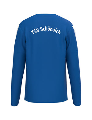 Rückseite des Sweatshirts INTRO mit Schriftzug TSV Schönaich