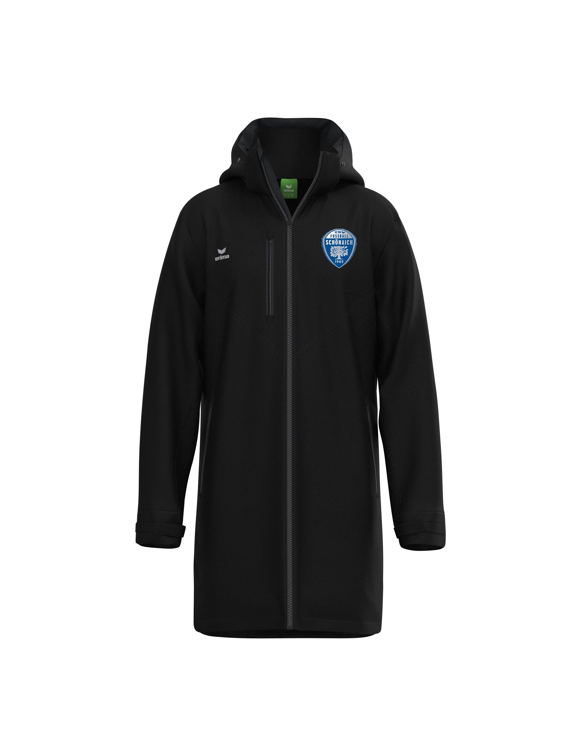 Stadionjacke in Schwarz mit TSV Schönaich Wappen