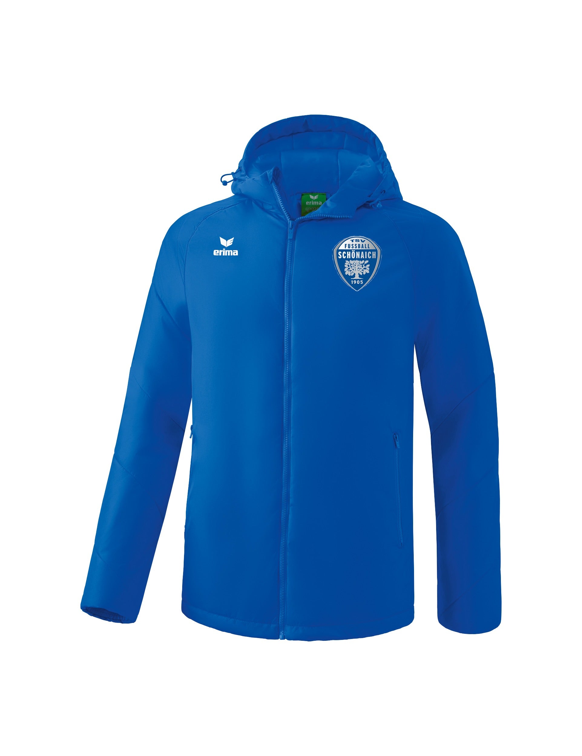 Winterjacke in Vereinsblau mit TSV Schönaich Wappen