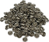 100 Druckknöpfe silber - Mamikes