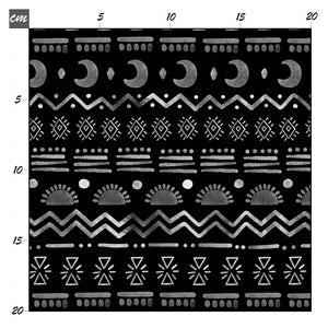 Abstract Aztecen black Baumwolle - Mamikes