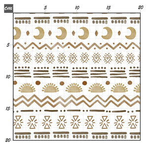 Abstract aztecen gold Baumwolle - Mamikes