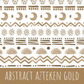 Abstract aztecen gold Baumwolle