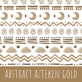 Abstract aztecen gold Baumwolle - Mamikes