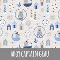 Ahoy captain grau Bio Jersey