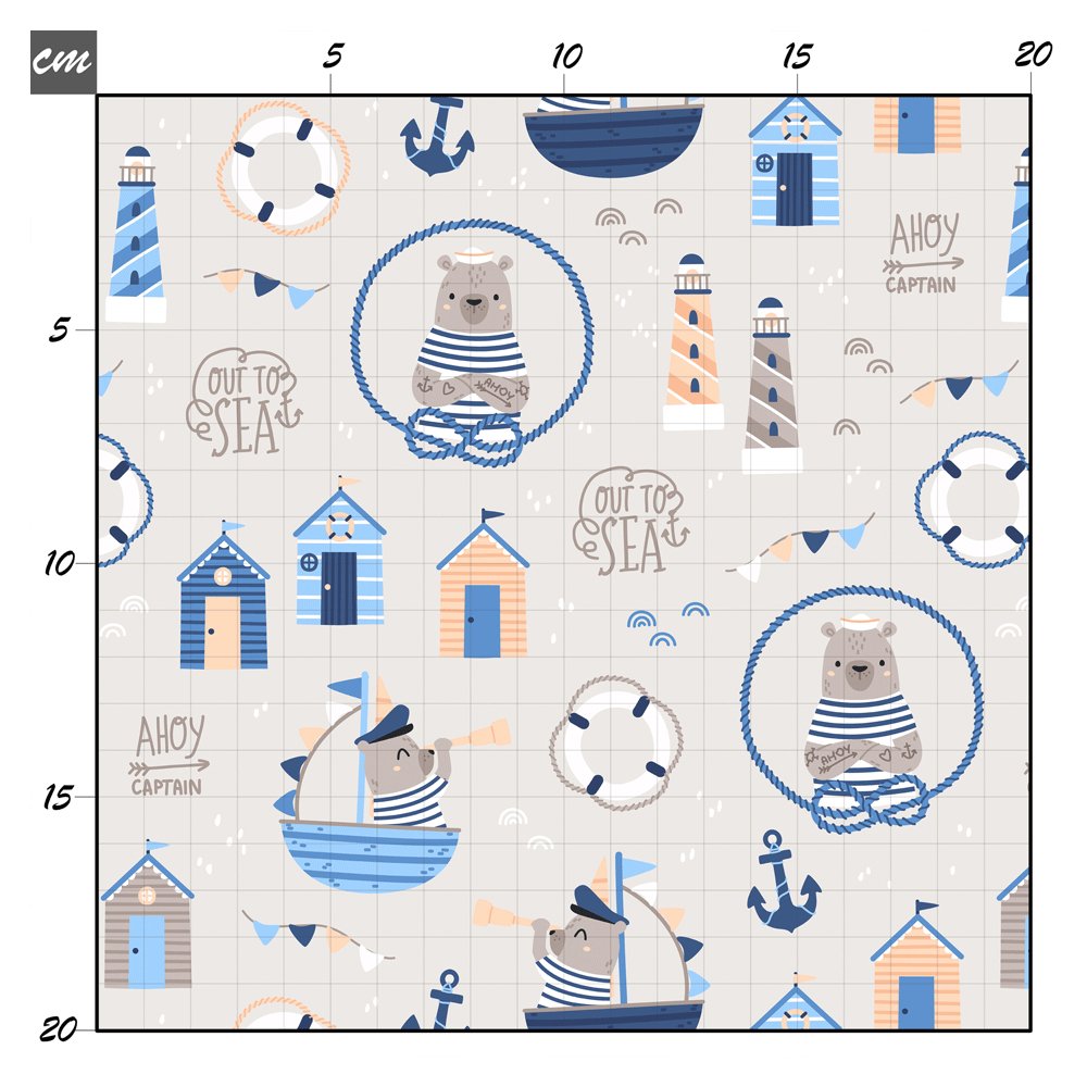 Ahoy captain grau Bio Jersey - Mamikes
