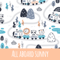 All aboard sunny Baumwolle