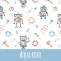 Aqua robo Baumwolle