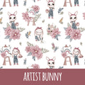 Artist bunny white Baumwolle