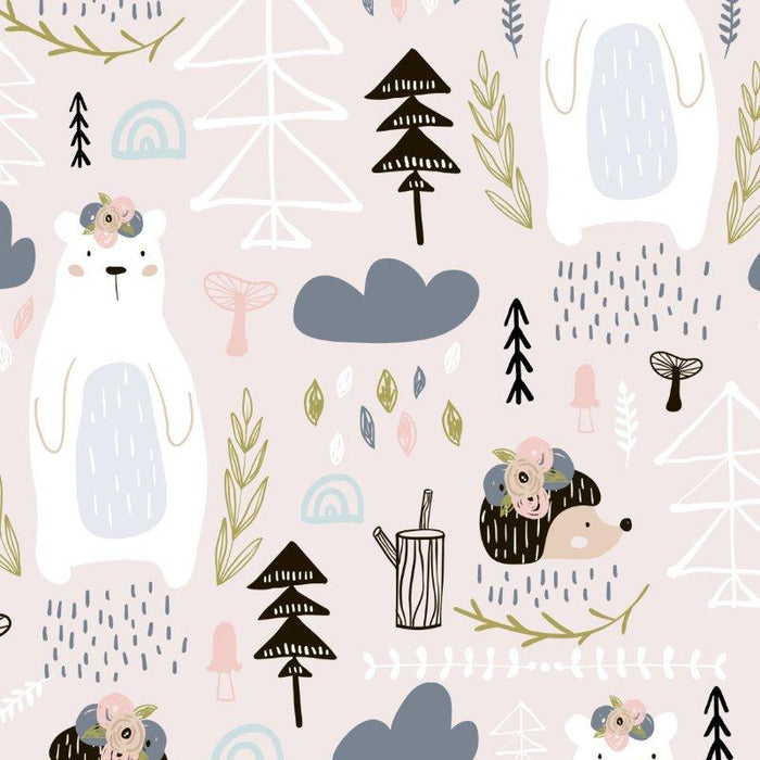 Wald Bär rosa Bio Sommersweat