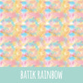 Batik rainbow Baumwolle