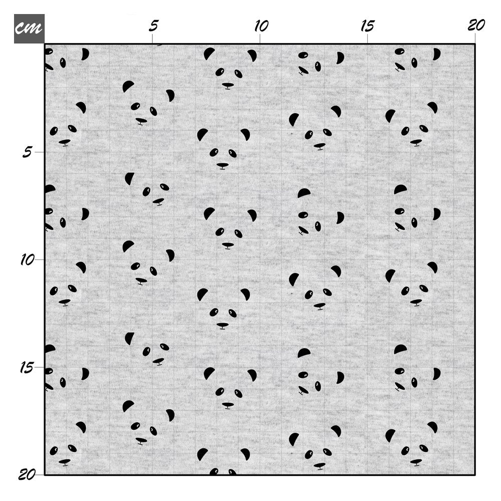 Black panda Baumwolle - Mamikes