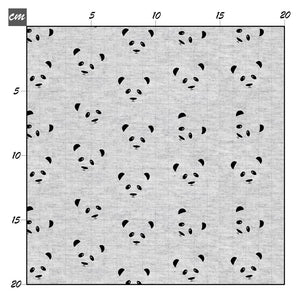 Black panda Baumwolle - Mamikes