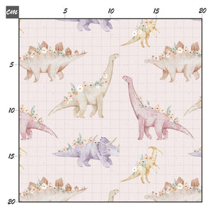 Blumen Dinos Baumwolle - Mamikes