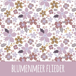 Blumenmeer flieder Baumwolle - Mamikes