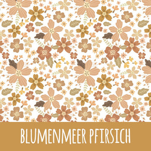 Blumenmeer pfirsich Bio Jersey - Mamikes