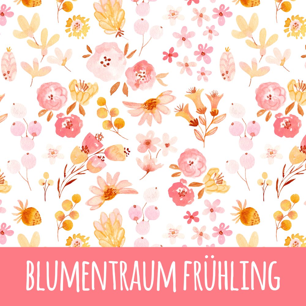 Blumentraum Frühling Baumwolle