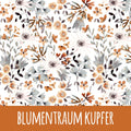 Blumentraum kupfer Baumwolle