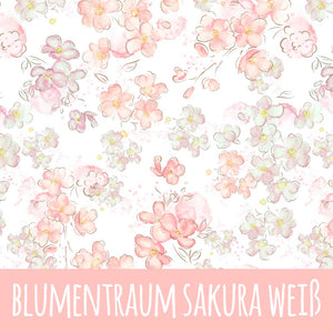 Blumentraum sakura weiß Bio Jersey - Mamikes