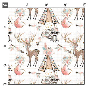 Boho animals weiß Baumwolle - Mamikes