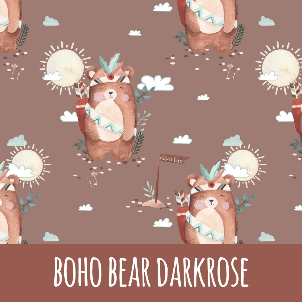Boho bear darkrose Bio Jersey