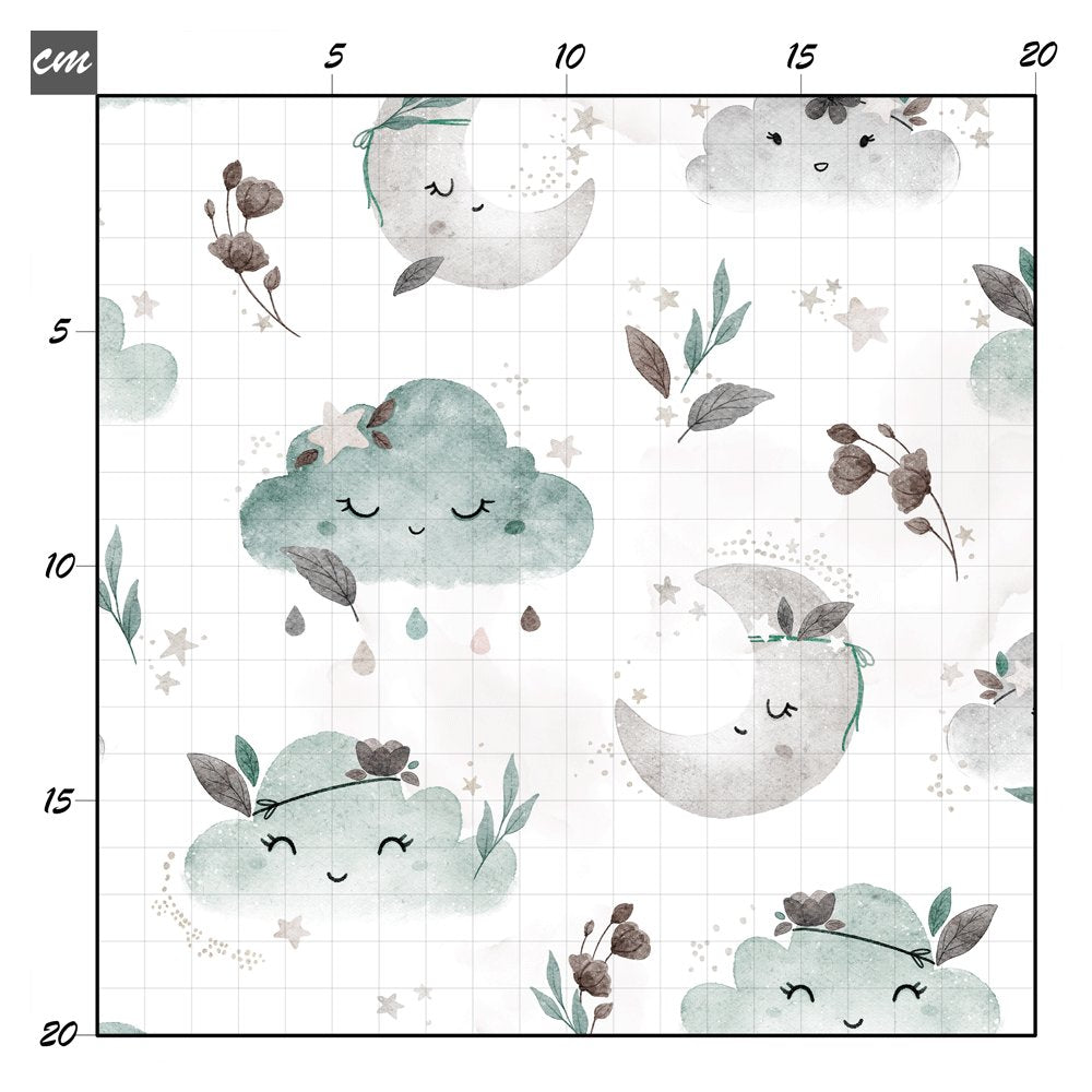 Boho cloud mint Musselin - Mamikes
