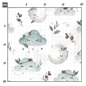 Boho cloud mint Musselin - Mamikes