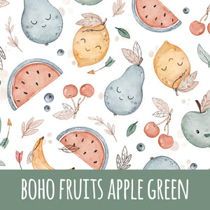 Boho fruits apple green Bio Jersey - Mamikes