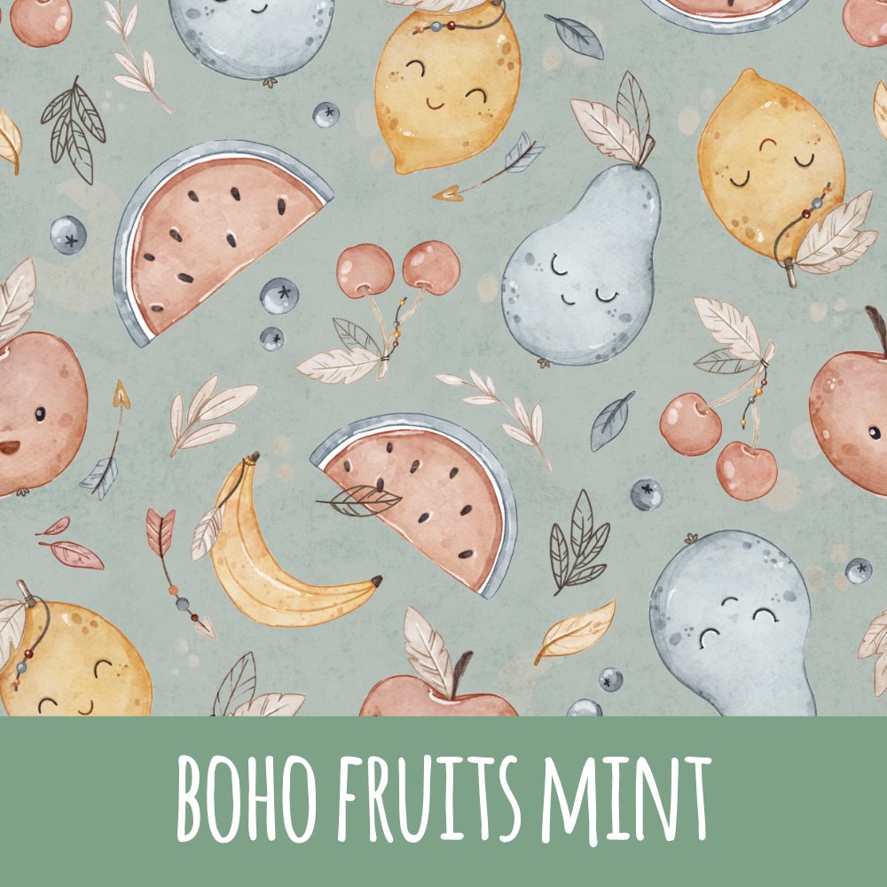 Boho fruits mint Bio Jersey