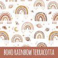 Boho rainbow terracotta Softshell