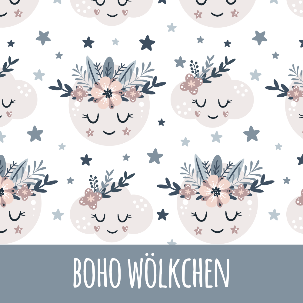 Boho wölkchen Bio Jersey