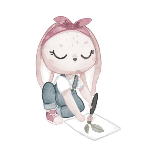 Bügelbild Artist Bunny 2 - BB535