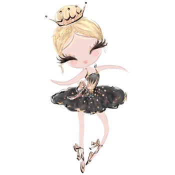 Bügelbild Ballerina 4 - BB004